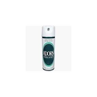  Adorn Hair Spray Unscented Extra Hold, 7.5 Oz Beauty