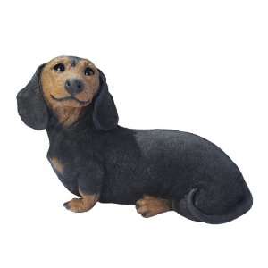  Black Dachshund Puppy Dog Statue Sculpture Figurine