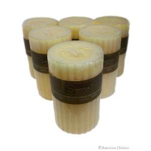  Wholesale Lot 6 Cream Vanilla 4 Pillar Premium Candles 