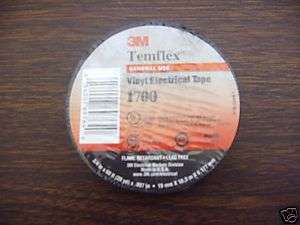 3M TEMFLEX BLACK 1700 3/4x60 Vinyl Electrical Tape  