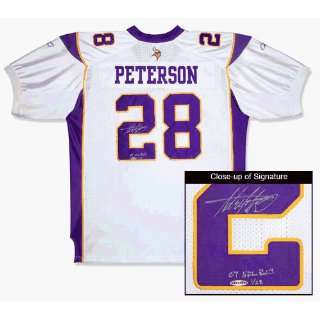  Autographed Adrian Peterson Jersey   with 2007 ROY 