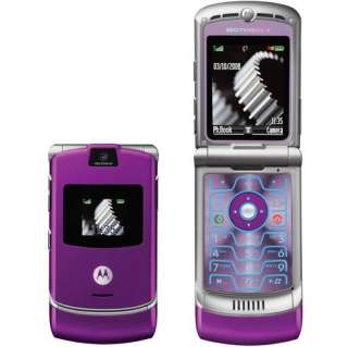 Motorola RAZR V3   Purple Unlocked Cellular Phone NEW  