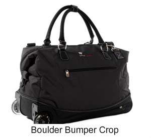 SHERPANI* Black TRIP Rolling Duffle Bag NWT $160 Carry on size  