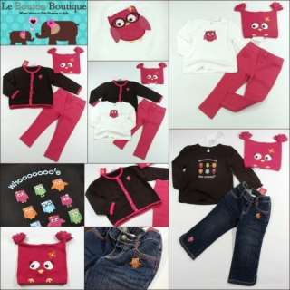 Girls 18 24 GYMBOREE FALL HOMECOMING Lot Tops Sweater Pants Jeans Owl 