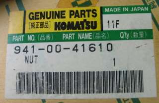 941 00 41610 Komatsu part # 90mm 38mm thread NUT  