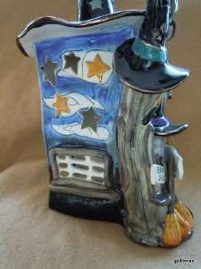 Witches Shop LARGE Candle House Heather Goldminc NEW Ceramic 14