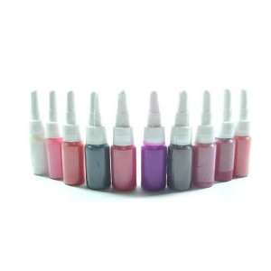    Permanent Makeup Inks 10 Colors Cosmetic Tattoo 5ml/bottle Beauty