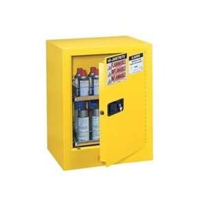 Flammable Aerosol Cabinet, 4 gallon (holds 24 cans) yellow manual 