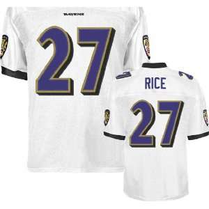 Baltimore Ravens #27 Ray Rice White Jerseys Authentic Football Jersey 