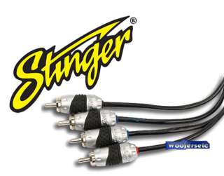SHI4312 STINGER 12 FOOT 4 CHANNEL HPM3 RCA CABLES WIRES  