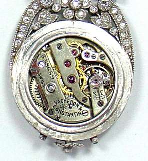 Vacheron & Constantin Platinum and 5.25ct Diamond Pendant Watch Circa 