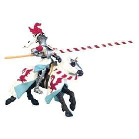  Knights Knight with White & Red Lance Toys & Games