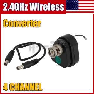 4CH Wired to Wireless camera 2.4GHz Wireless Converter  