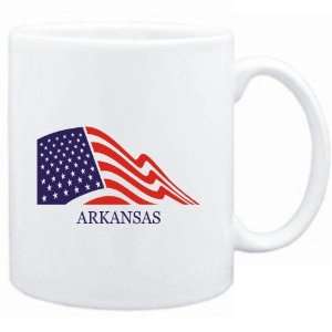  Mug White  FLAG USA Arkansas  Usa States Sports 