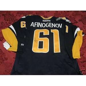 Max Afinogenov Autographed Buffalo Sabres Jersey Signed   Autographed 