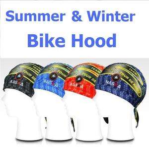 Bike Hood Helmet Liner Cap Beanie Winter Summer Cycling  