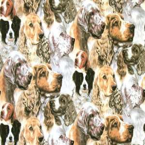  45 Wide Best Of Show Packed Spaniels Fabric By The Yard 