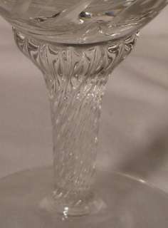 Unknown Crystal UNK182 pattern WATER Goblets set of 11  