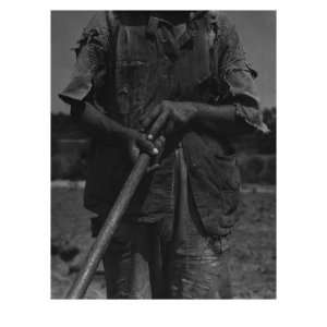  Alabama African American Tenant Farmer Holding a Hoe, June 