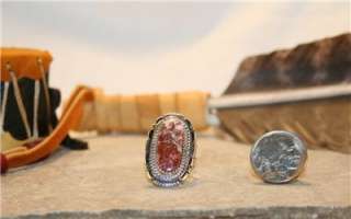 Sterling Silver & Wild / Crazy Horse Navajo RING Size 6  