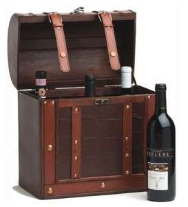   Treasure Island Antique Box Wine Box Travel Rack Storage Bag Luggage