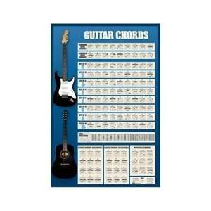  Guitar Chords (New Chart) Music Poster