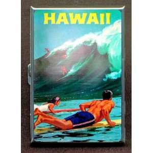  HAWAII SURF POSTER RETRO ID CIGARETTE CASE WALLET 