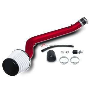  99 00 Honda Civic EX Cold Air Intake with Filter   Red 
