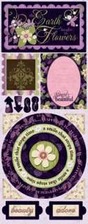 Bo Bunny SIMPLY BEAUTIFUL Cardstock Stickers Scrapbook  