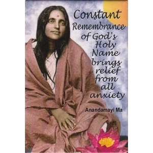  AzureGreen Anandmayi Ma Constant Remembrance Magnet 