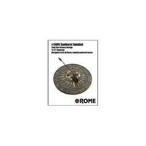  Rome Industries 2469 Antique Cold Cast Bronze Sundial 