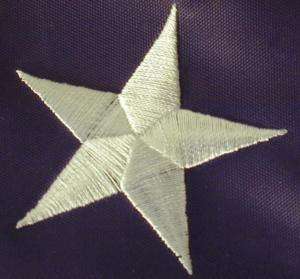 USA Nylon American Flag EMBROIDERED STARS 5x8 foot  