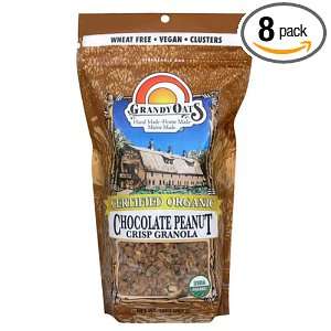 Grandy Oats Organic Chocolate Peanut Crisp Granola, 10 Ounce Units 
