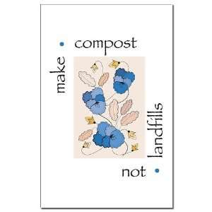  Make Compost, Not Landfills Earth day Mini Poster Print by 