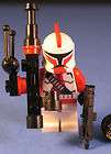 star wars lego custom figure red clone machinegunner expedited 