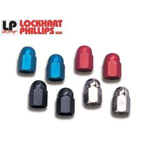  LOCKHART PHILLIPS ANODIZED VALVE CAPS (BLACK) Automotive