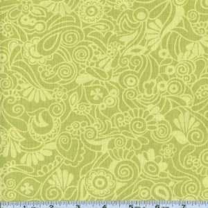   Tonal Freedom Flowers Citron Fabric By The Yard Arts, Crafts & Sewing