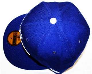 New Era 59Fifty OLD SCHOOL LA Dodgers Blue Script FITTED Retro Hat Cap 
