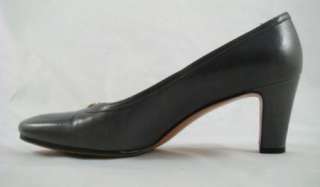   Ferragamo Gray Leather Womens Shoes 6.5B For Saks Fifth Ave.  