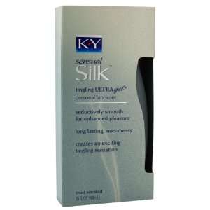  K Y Sensual Silk Mint Scented Tingling Ultragel 1.5 fl oz 