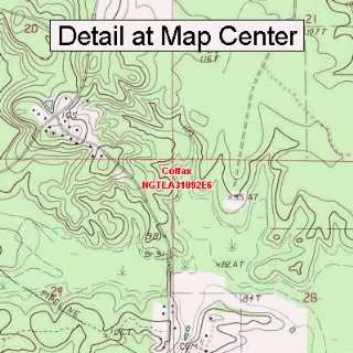   Topographic Quadrangle Map   Colfax, Louisiana (Folded/Waterproof
