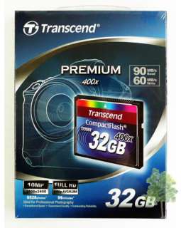 Transcend Compact Flash CF 32GB 32G 400X Memory Card  