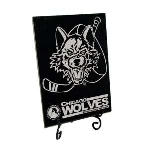 Chicago Wolves Logo Solid Marble Plaque