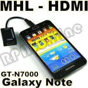 Micro USB to MHL HDMI HDTV Cable adapter for Samsung Galaxy Note N7000 