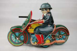 Toy PD Military Motorcycle, 5 3/8, Japan, Near Mint  