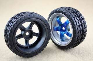 2x 65mm Small Smart car model robot tire / wheel  