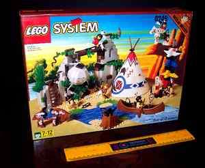 LEGO 6748 BOULDER CLIFF CANYON   LARGE COWBOYS AND INDIANS NATIVE 