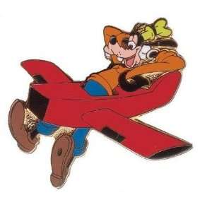  Walt Disney Travel Pin   Goofy in a Red Airplane 