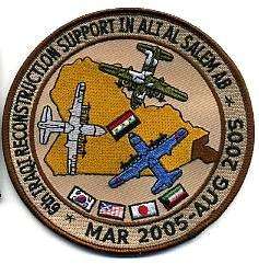 6TH IRAQI RECONSTRUCTION SUPPORT ALI AL SALEM AB PATCH  