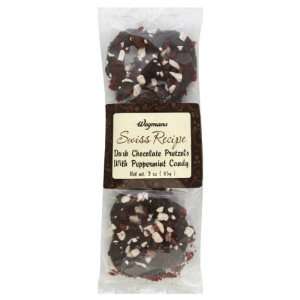 Wgmns Dark Chocolate Pretzels, Swiss Recipe, with Peppermint Candy , 3 